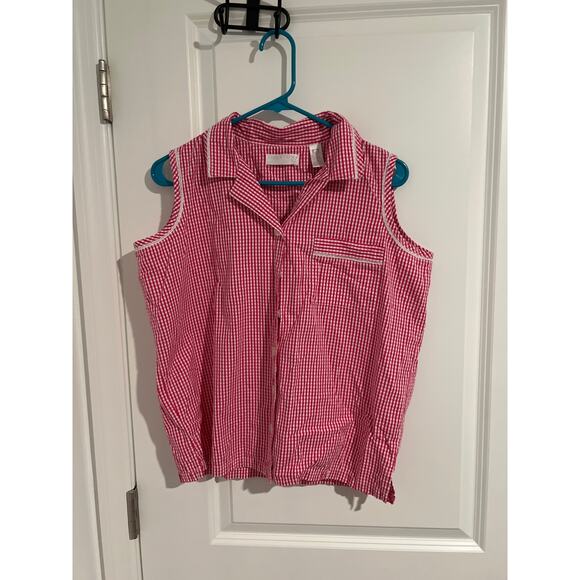 Lord & Taylor Pink/White Gingham Set – Size Medium - Picture 6 of 8